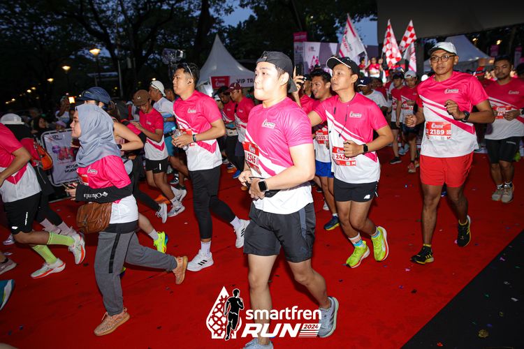 Race photo from Smartfren Run 2024