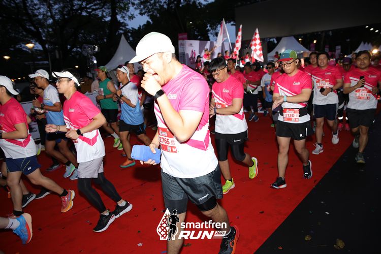 Race photo from Smartfren Run 2024