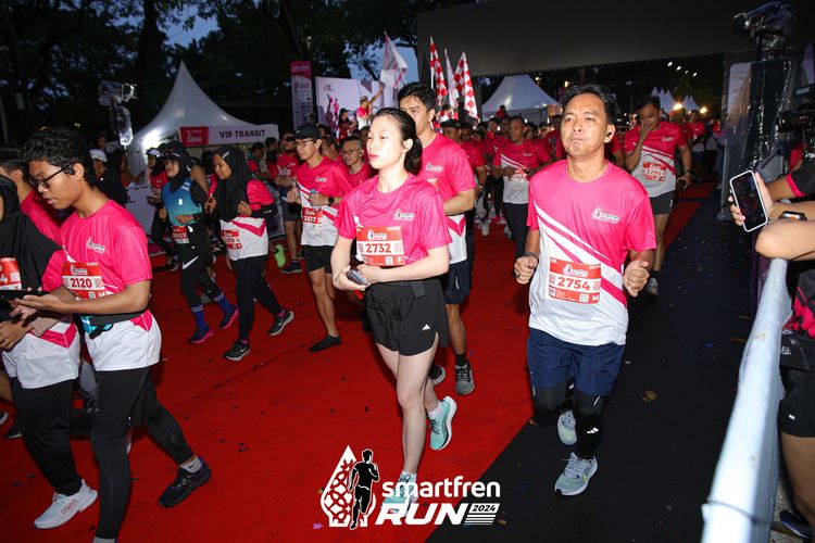 Race photo from Smartfren Run 2024