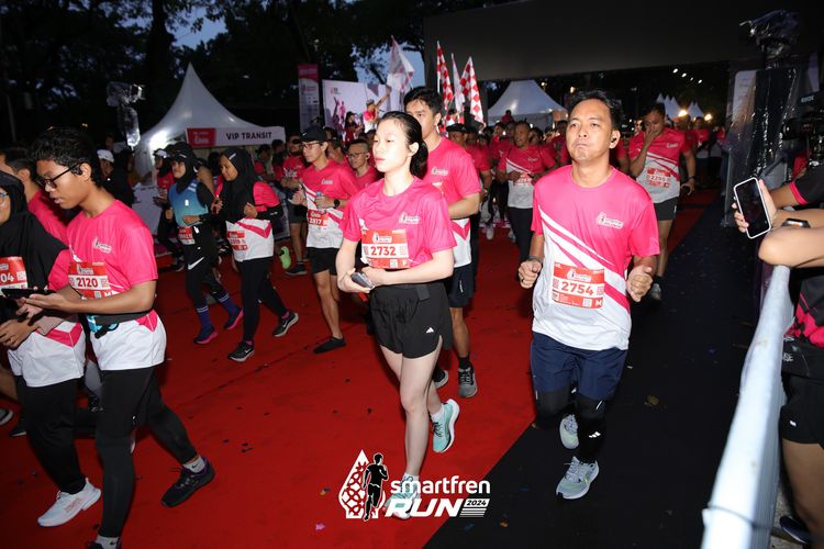 Race photo from Smartfren Run 2024