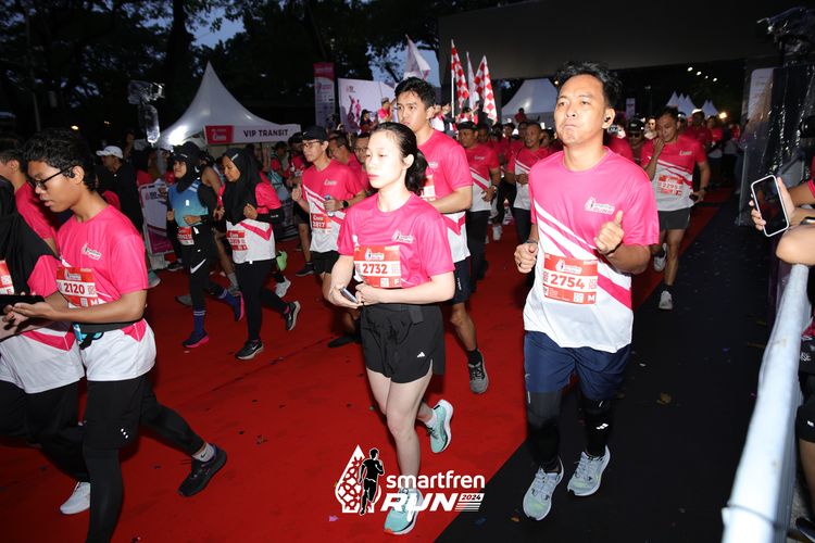 Race photo from Smartfren Run 2024