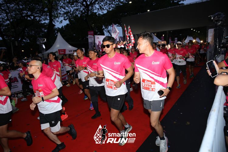 Race photo from Smartfren Run 2024