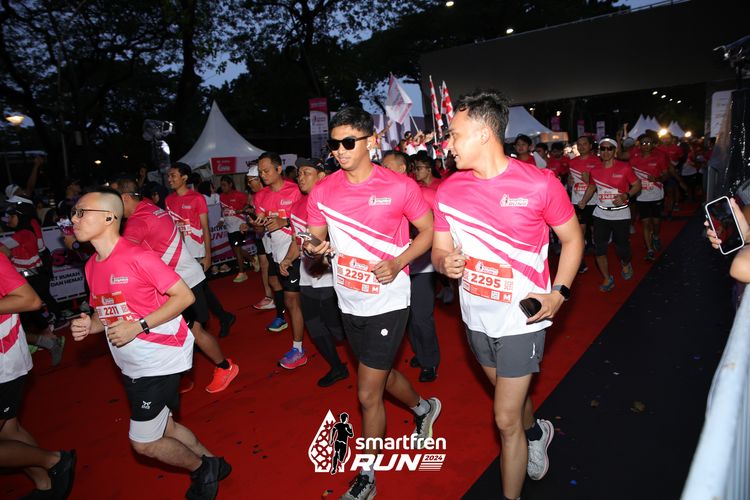 Race photo from Smartfren Run 2024