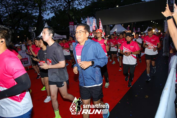 Race photo from Smartfren Run 2024