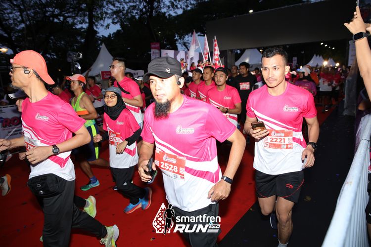Race photo from Smartfren Run 2024