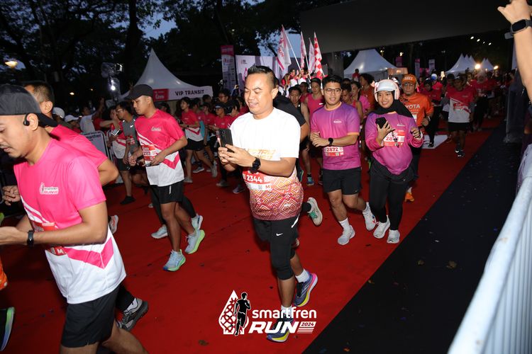 Race photo from Smartfren Run 2024