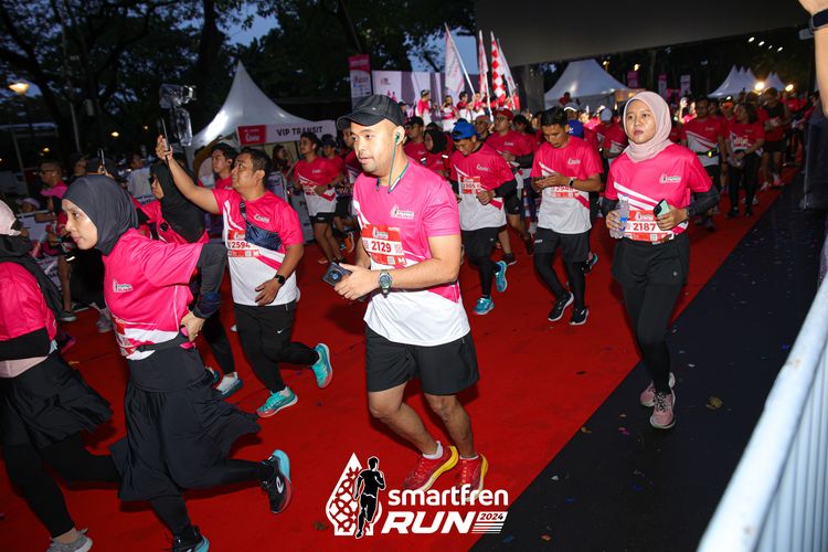 Race photo from Smartfren Run 2024