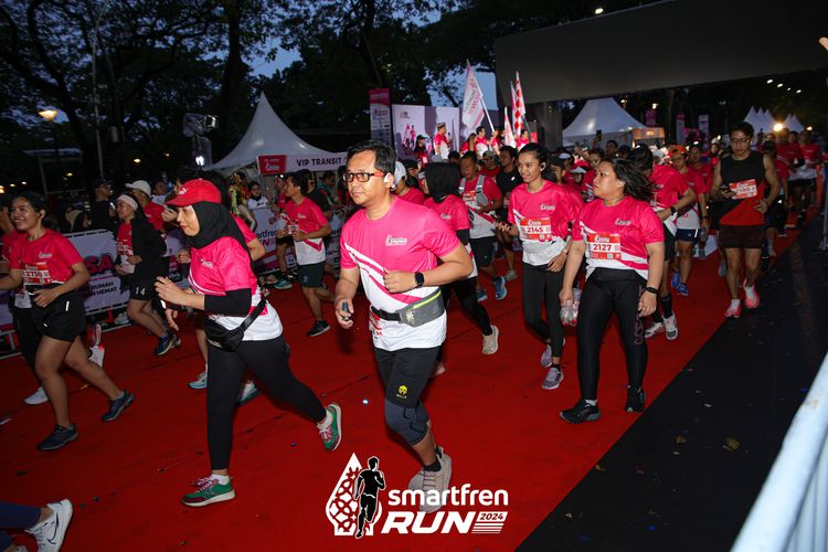 Race photo from Smartfren Run 2024