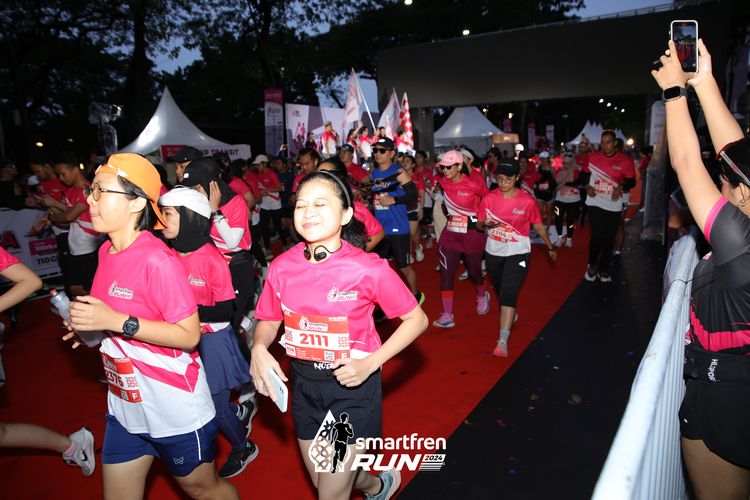 Race photo from Smartfren Run 2024