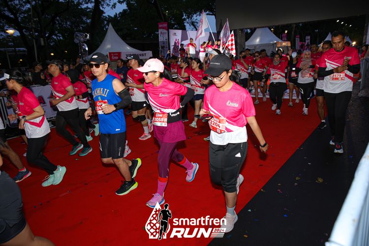 Race photo from Smartfren Run 2024