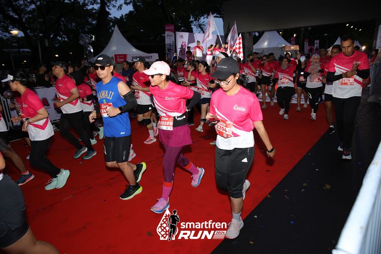 Race photo from Smartfren Run 2024