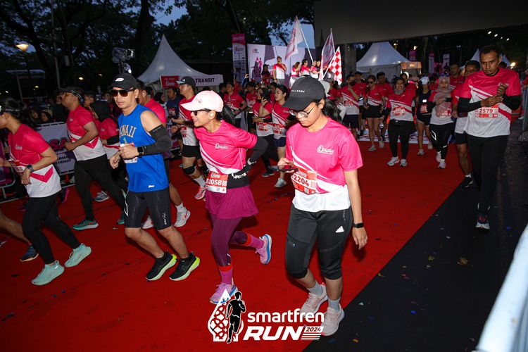 Race photo from Smartfren Run 2024