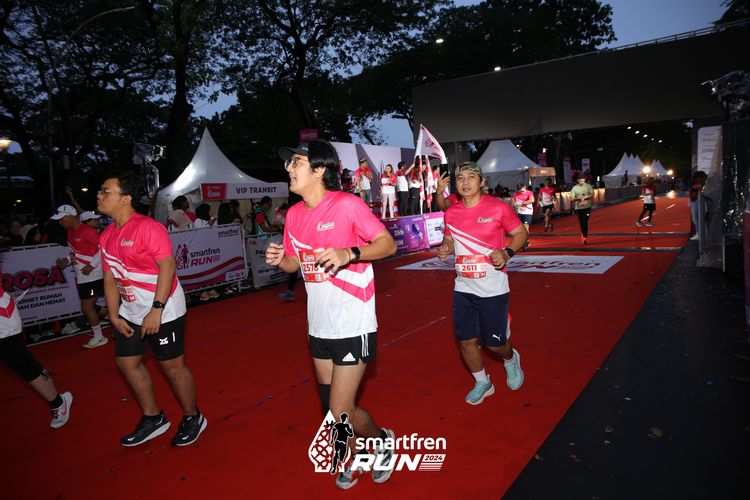 Race photo from Smartfren Run 2024