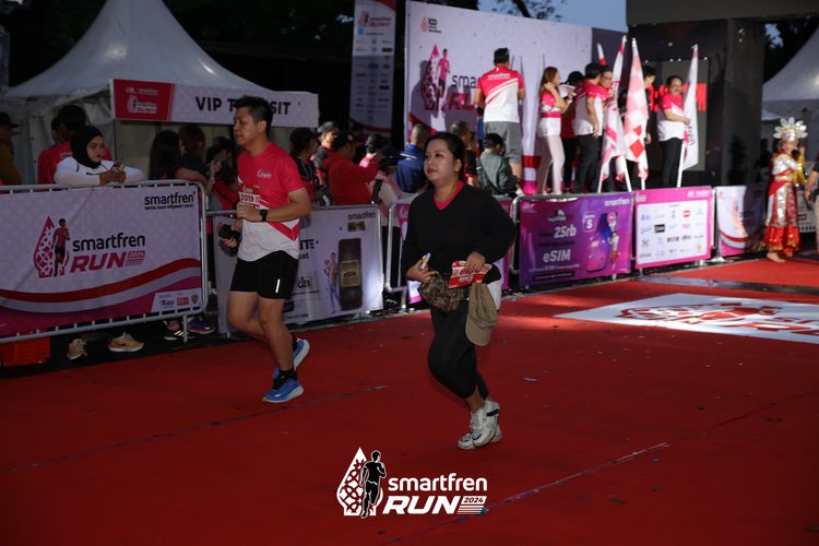 Race photo from Smartfren Run 2024