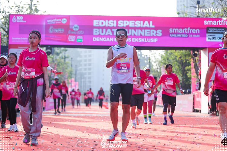 Race photo from Smartfren Run 2025 