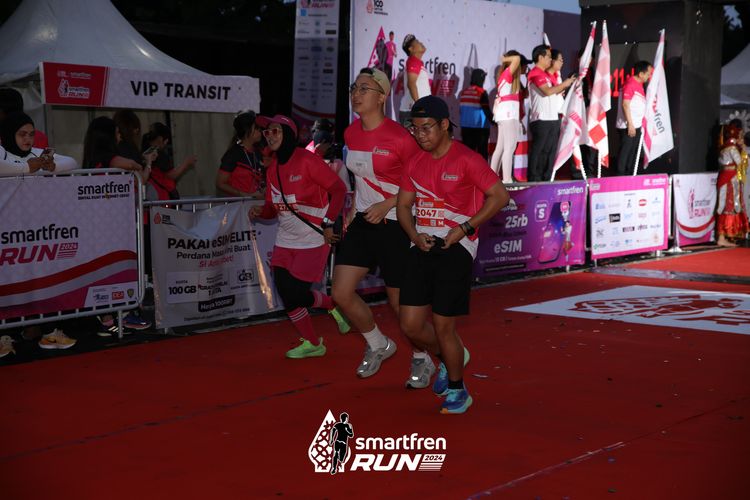 Race photo from Smartfren Run 2024