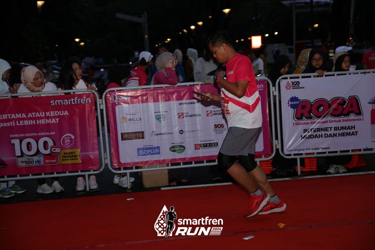 Race photo from Smartfren Run 2024