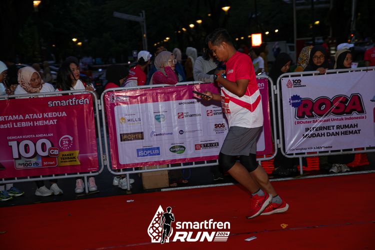 Race photo from Smartfren Run 2024