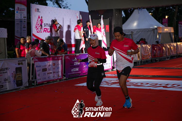 Race photo from Smartfren Run 2024