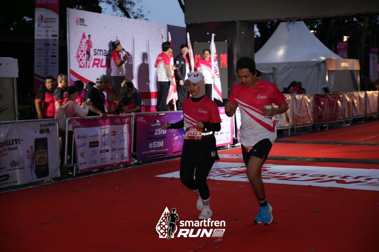 Race photo from Smartfren Run 2024