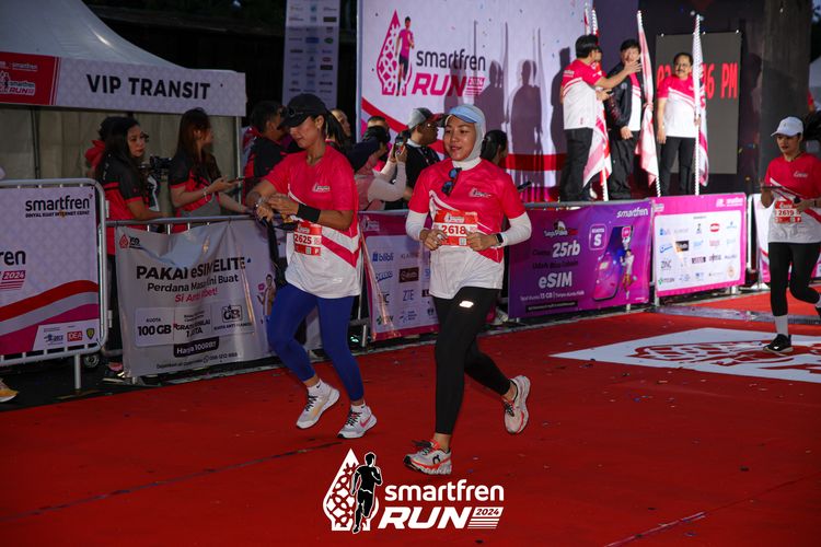 Race photo from Smartfren Run 2024