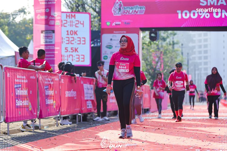 Race photo from Smartfren Run 2025 