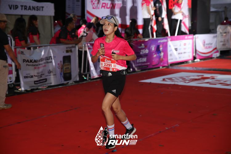 Race photo from Smartfren Run 2024