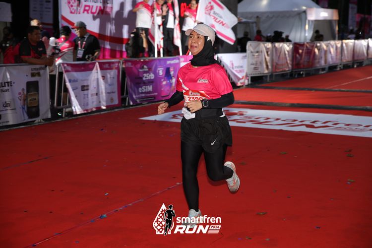 Race photo from Smartfren Run 2024