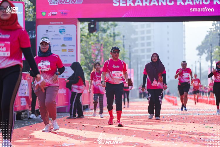 Race photo from Smartfren Run 2025 
