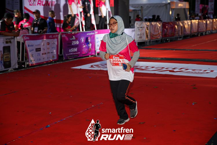 Race photo from Smartfren Run 2024
