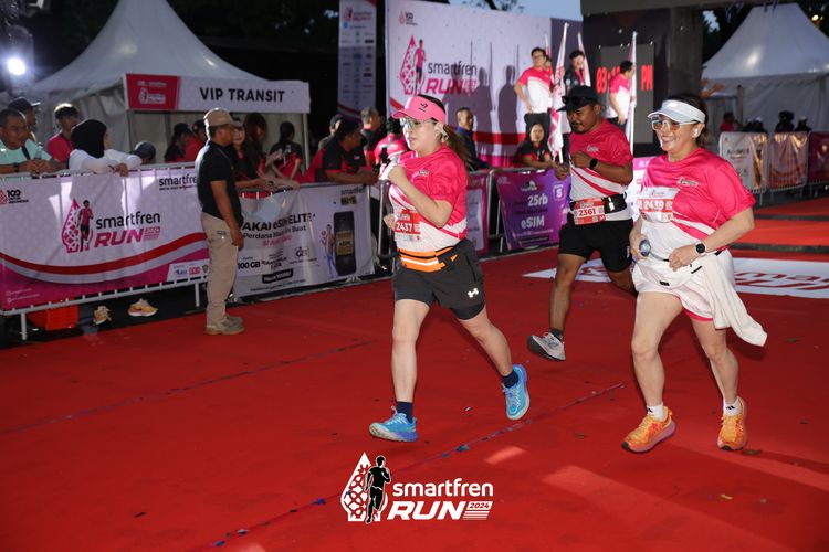 Race photo from Smartfren Run 2024