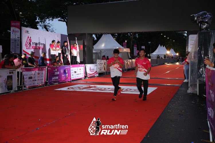 Race photo from Smartfren Run 2024