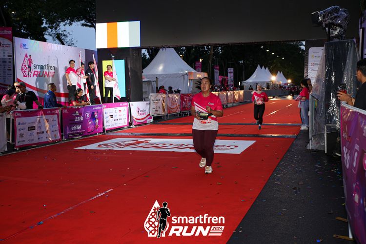 Race photo from Smartfren Run 2024
