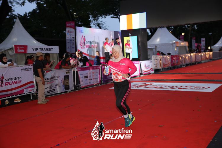 Race photo from Smartfren Run 2024