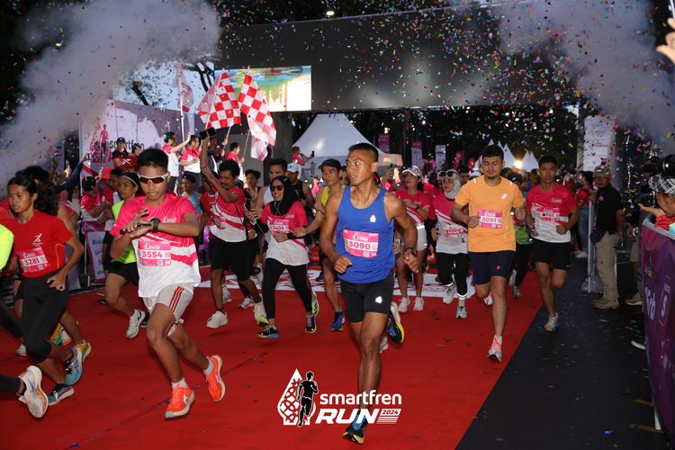 Race photo from Smartfren Run 2024
