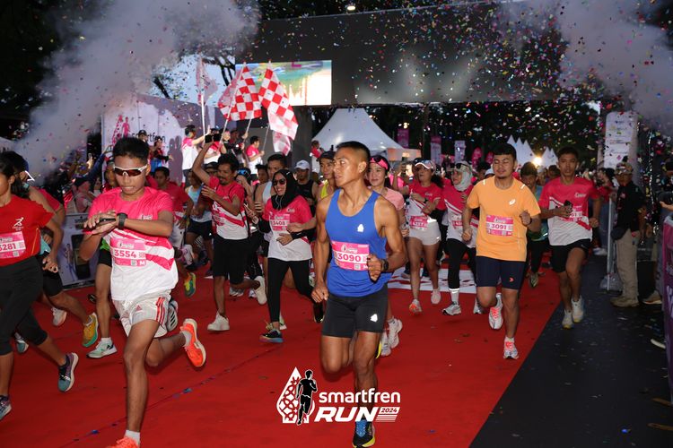 Race photo from Smartfren Run 2024