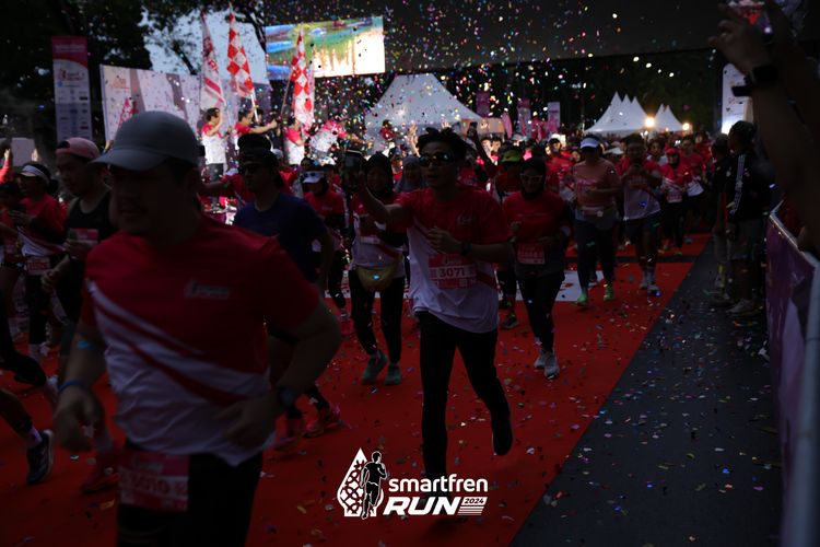 Race photo from Smartfren Run 2024