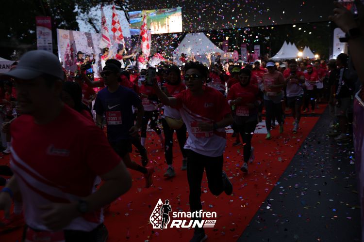 Race photo from Smartfren Run 2024