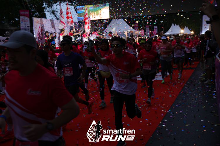 Race photo from Smartfren Run 2024