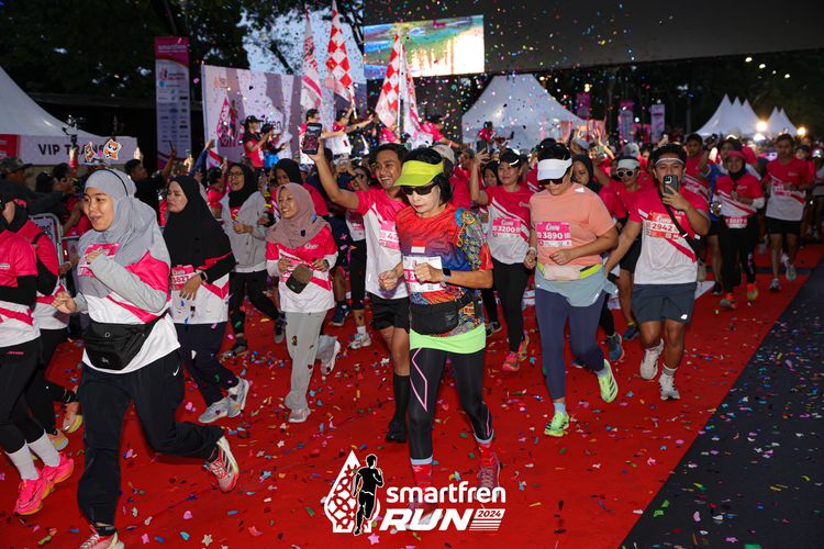 Race photo from Smartfren Run 2024