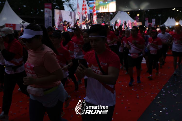 Race photo from Smartfren Run 2024