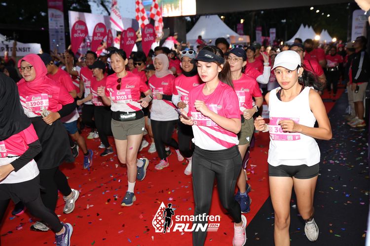 Race photo from Smartfren Run 2024