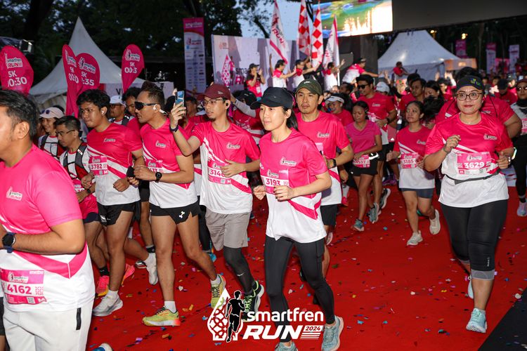 Race photo from Smartfren Run 2024
