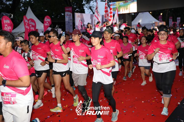 Race photo from Smartfren Run 2024