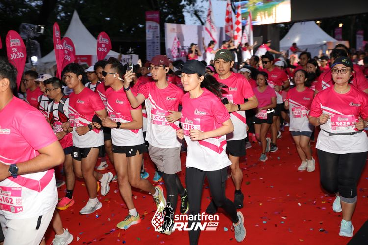 Race photo from Smartfren Run 2024