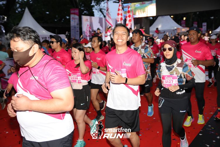 Race photo from Smartfren Run 2024