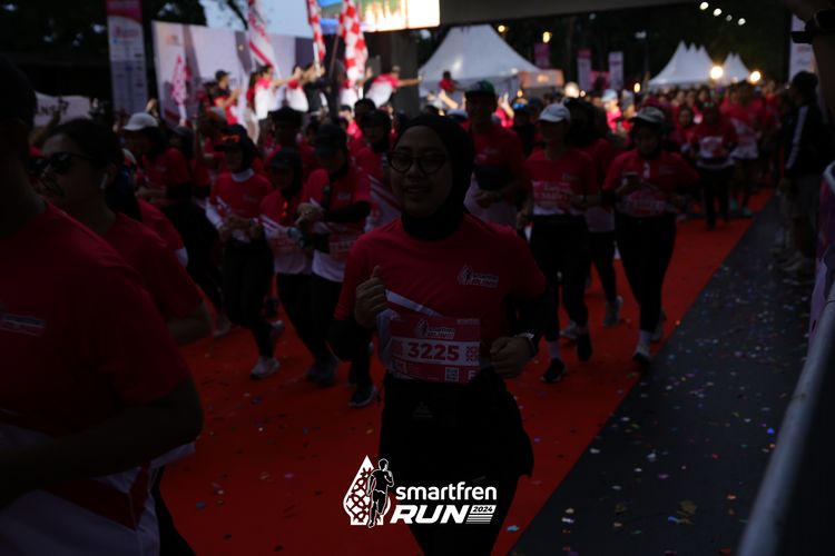 Race photo from Smartfren Run 2024