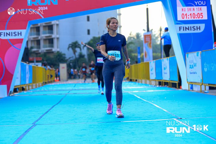 Race photo from Nu Skin Run 10K
