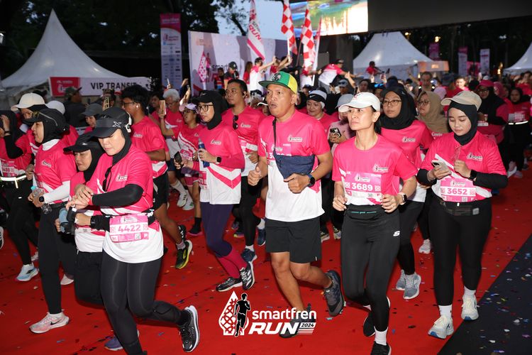 Race photo from Smartfren Run 2024