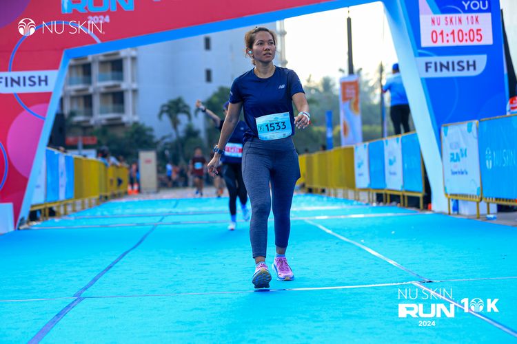 Race photo from Nu Skin Run 10K